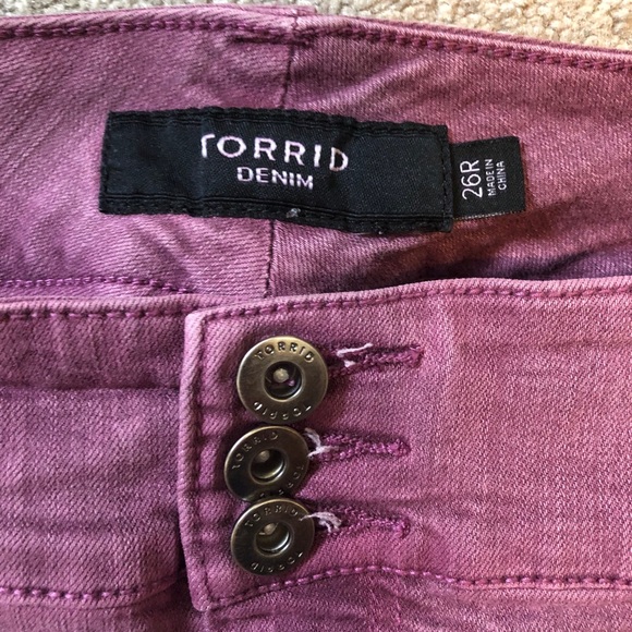 Torrid Colourful Denim Jeans Skinny Leg C - Picture 4 of 7